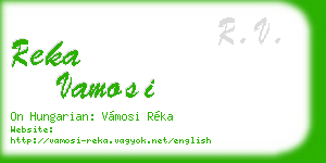 reka vamosi business card