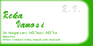 reka vamosi business card